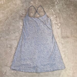 Abercrombie & Fitch Traveler Mini Active Dress Built-in Shorts Blue Swirl XS